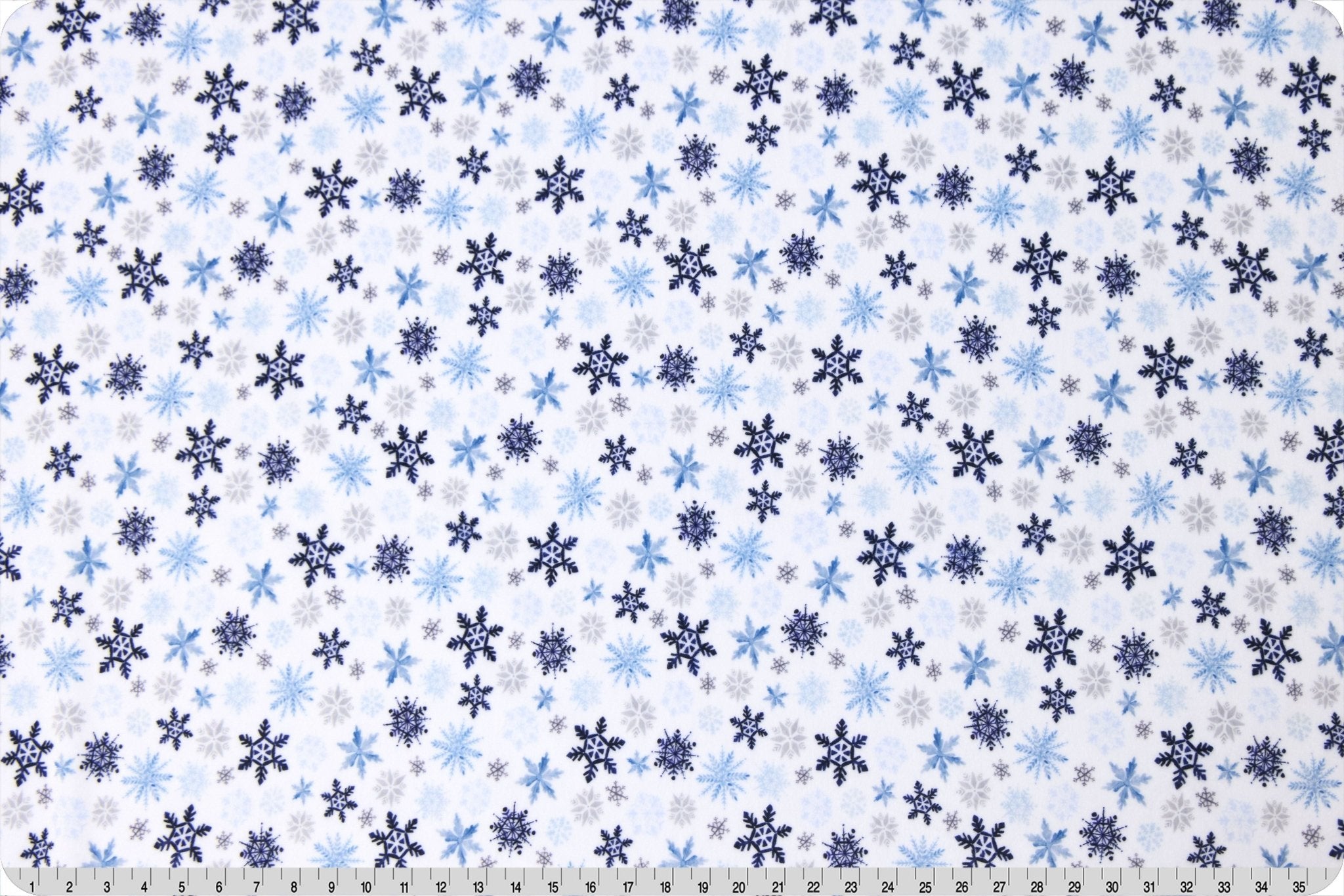 Shannon Fabrics Digital Cuddle Snow Frost Jeans Minky Fabric - On Pins & Needles Quilting Co.