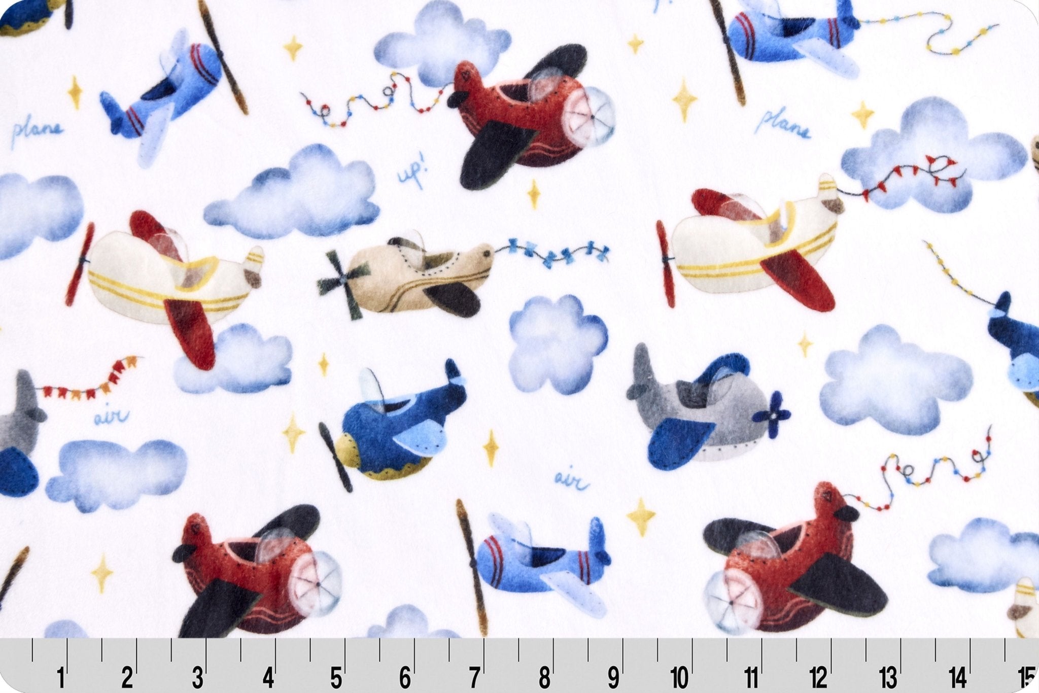 Shannon Fabrics Digital Cuddle Sunny Skies Multi Minky Fabric - On Pins & Needles Quilting Co.