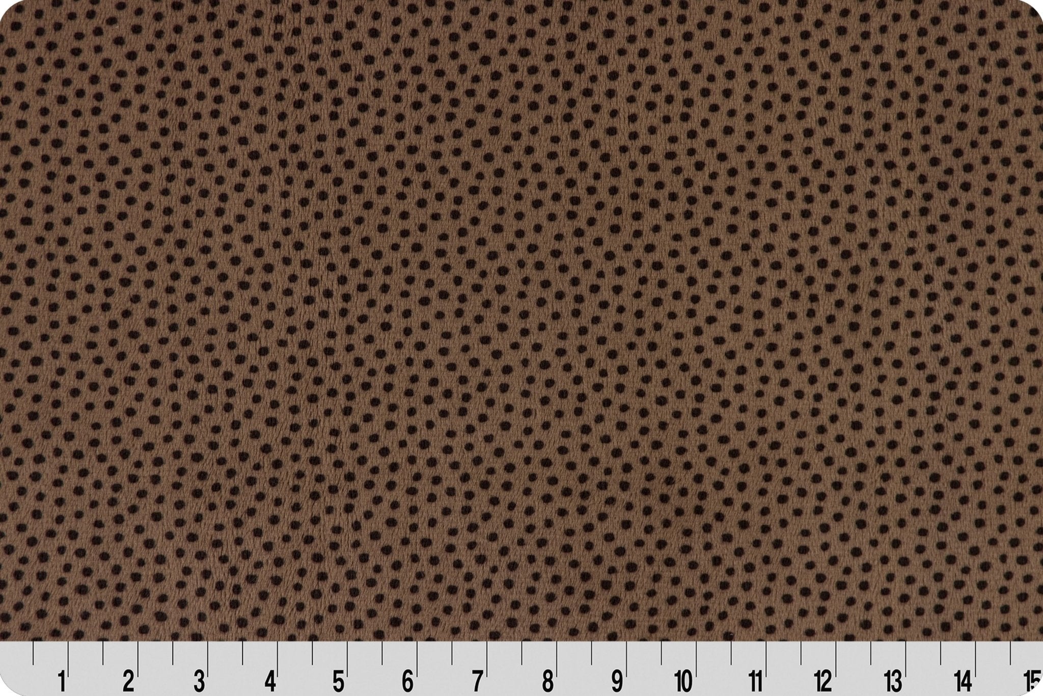 Shannon Fabrics Extra Wide 90" Dottie Cuddle Cocoa Minky Fabric - On Pins & Needles Quilting Co.