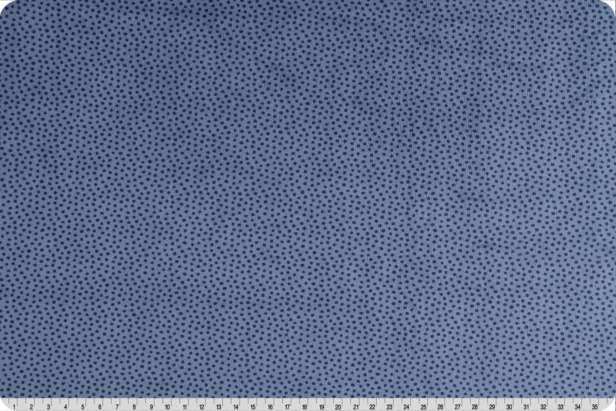 Shannon Fabrics Extra Wide 90" Dottie Cuddle Jeans Minky Fabric - On Pins & Needles Quilting Co.