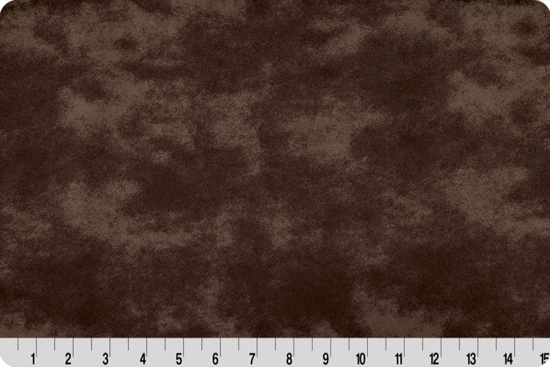 Shannon Fabrics Extra Wide 90" Mist Cuddle Chocolate Minky Fabric - On Pins & Needles Quilting Co.