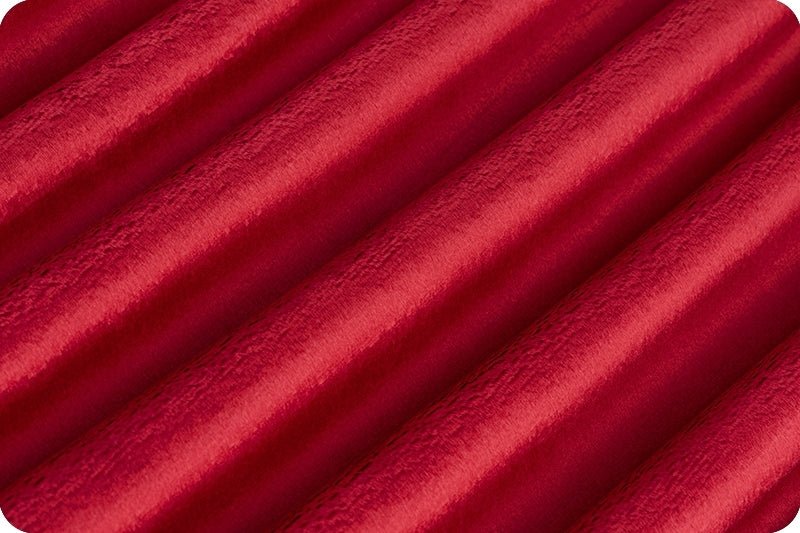 Shannon Fabrics Extra Wide 90" Solid Cuddle 3 Crimson Minky Fabric - On Pins & Needles Quilting Co.