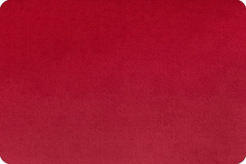 Shannon Fabrics Extra Wide 90" Solid Cuddle 3 Crimson Minky Fabric - On Pins & Needles Quilting Co.