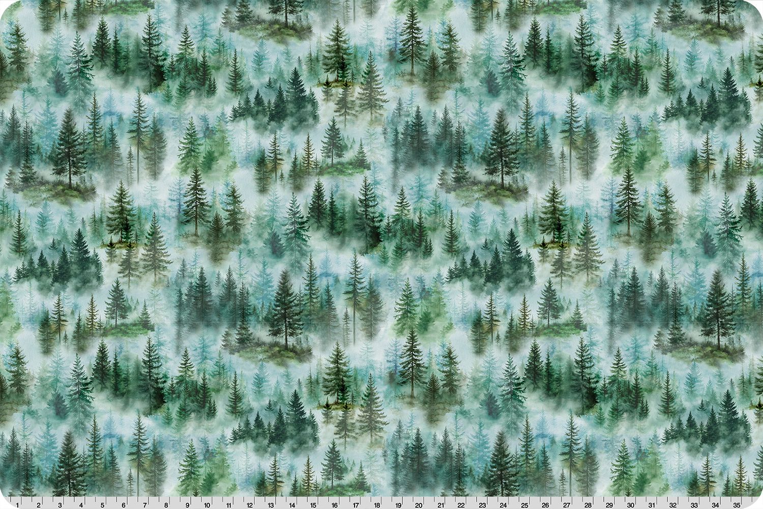 Shannon Fabrics Hoffman Pine Digital Cuddle Forest Minky Fabric - On Pins & Needles Quilting Co.