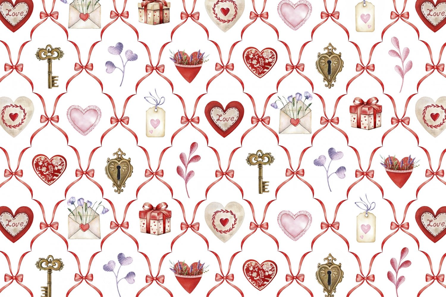 Shannon Fabrics Key To My Heart Digital Cuddle Multi Minky Fabric