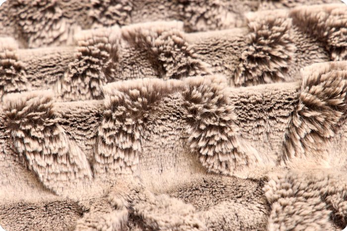 Shannon Fabrics Luxe Cuddle Bunny Bailey Chocolate/Almond Minky Fabric - On Pins & Needles Quilting Co.