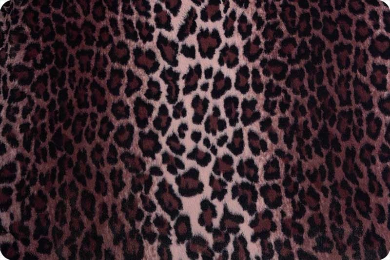 Shannon Fabrics Luxe Cuddle Bunny Leo Black Cherry Minky Fabric - On Pins & Needles Quilting Co.