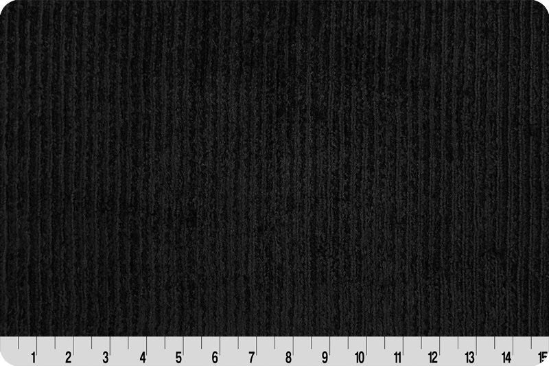 Shannon Fabrics Luxe Cuddle Chenille Black Minky Fabric - On Pins & Needles Quilting Co.