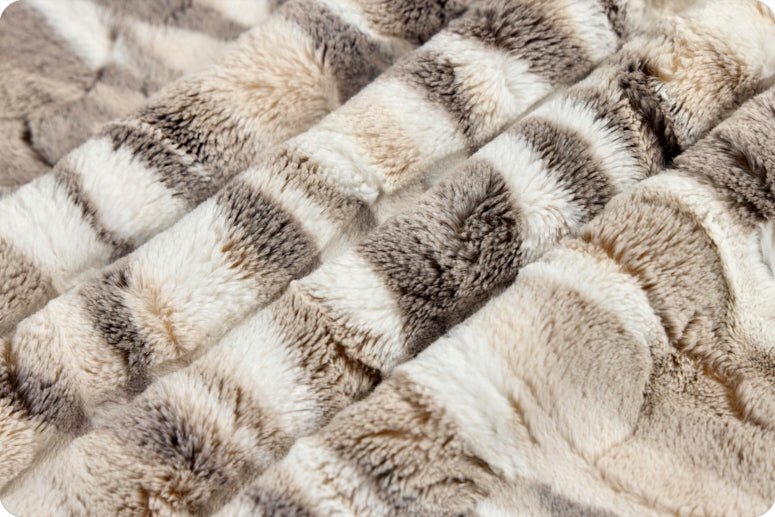 Shannon Fabrics Luxe Cuddle Frosted Himalayan Pewter Minky Fabric - On Pins & Needles Quilting Co.