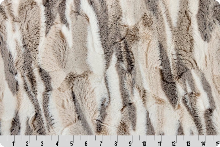 Shannon Fabrics Luxe Cuddle Frosted Himalayan Pewter Minky Fabric - On Pins & Needles Quilting Co.