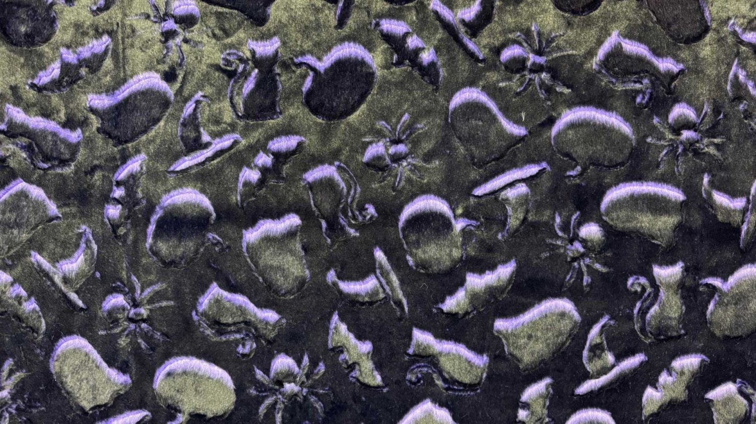 Shannon Fabrics Luxe Cuddle Frosted Spooky Raven Minky Fabric - On Pins & Needles Quilting Co.