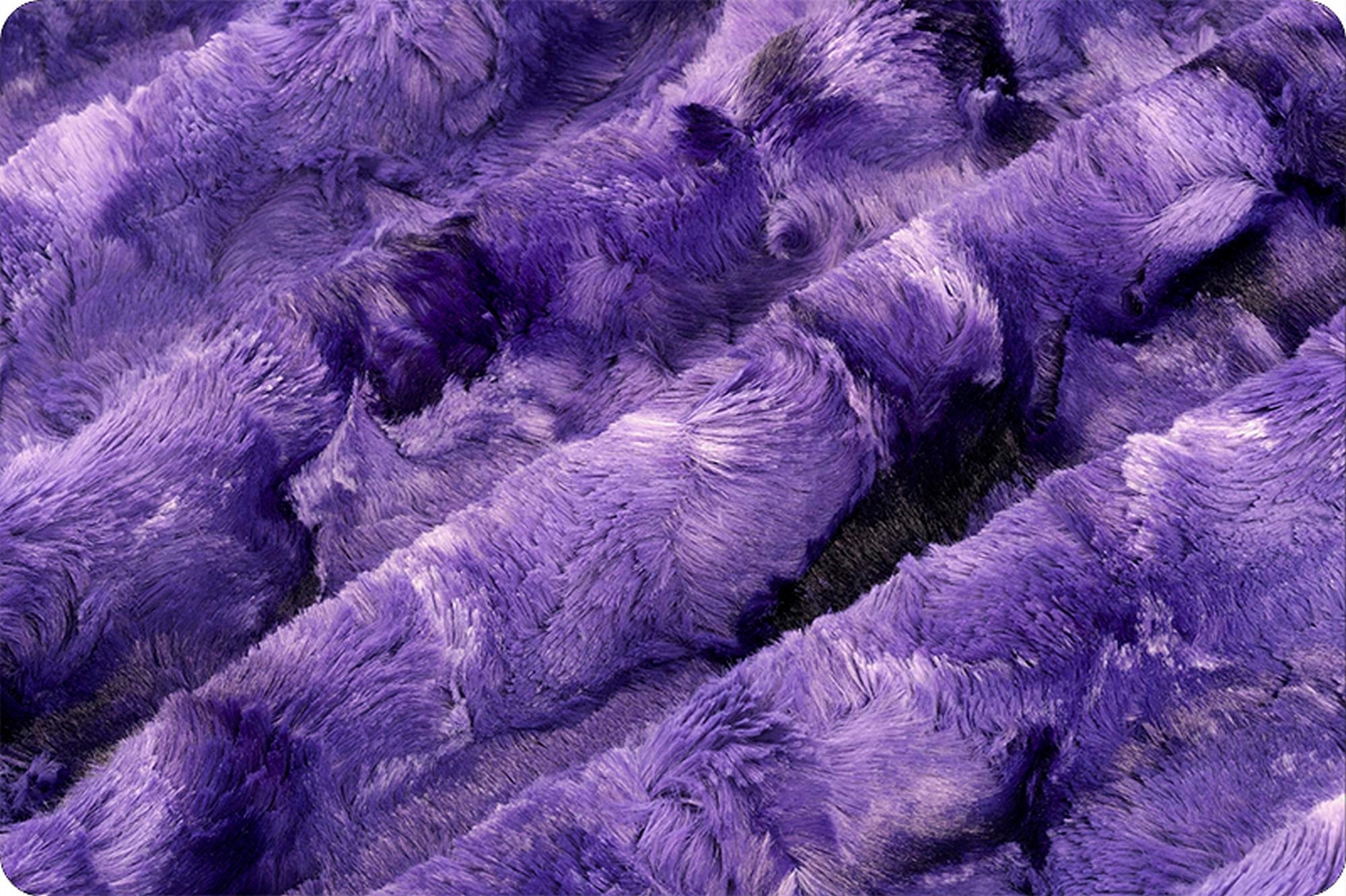 Shannon Fabrics Luxe Cuddle Galaxy Viola Minky Fabric - On Pins & Needles Quilting Co.