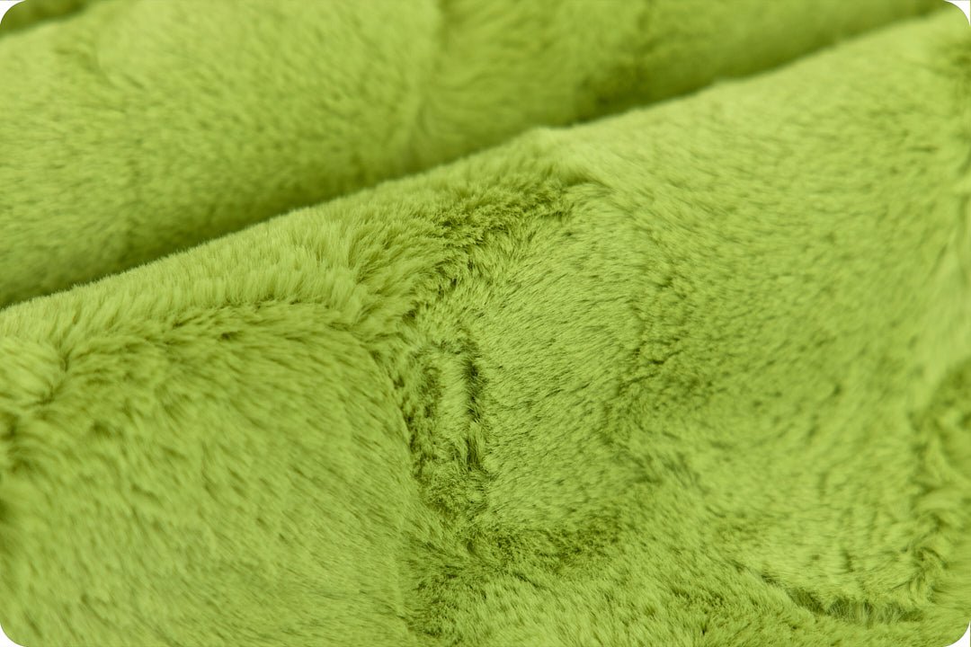 Shannon Fabrics Luxe Cuddle Hide Mean Green Minky Fabric - On Pins & Needles Quilting Co.