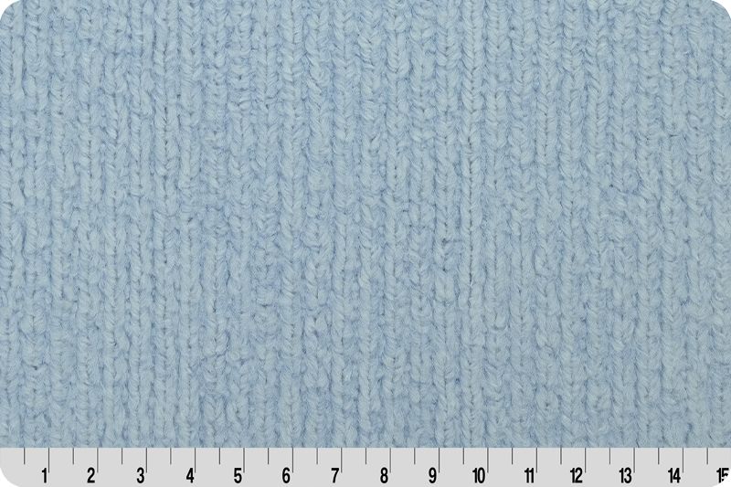 Shannon Fabrics Luxe Cuddle Weave Blue Minky Fabric - On Pins & Needles Quilting Co.