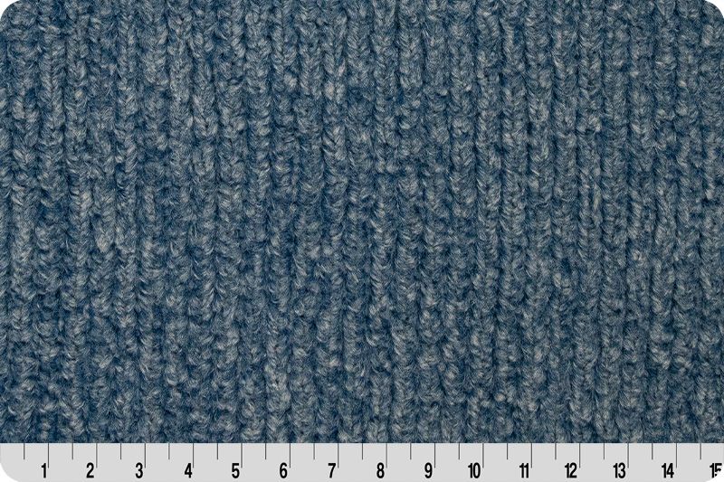 Shannon Fabrics Luxe Cuddle Weave Dark Sea Minky Fabric - On Pins & Needles Quilting Co.