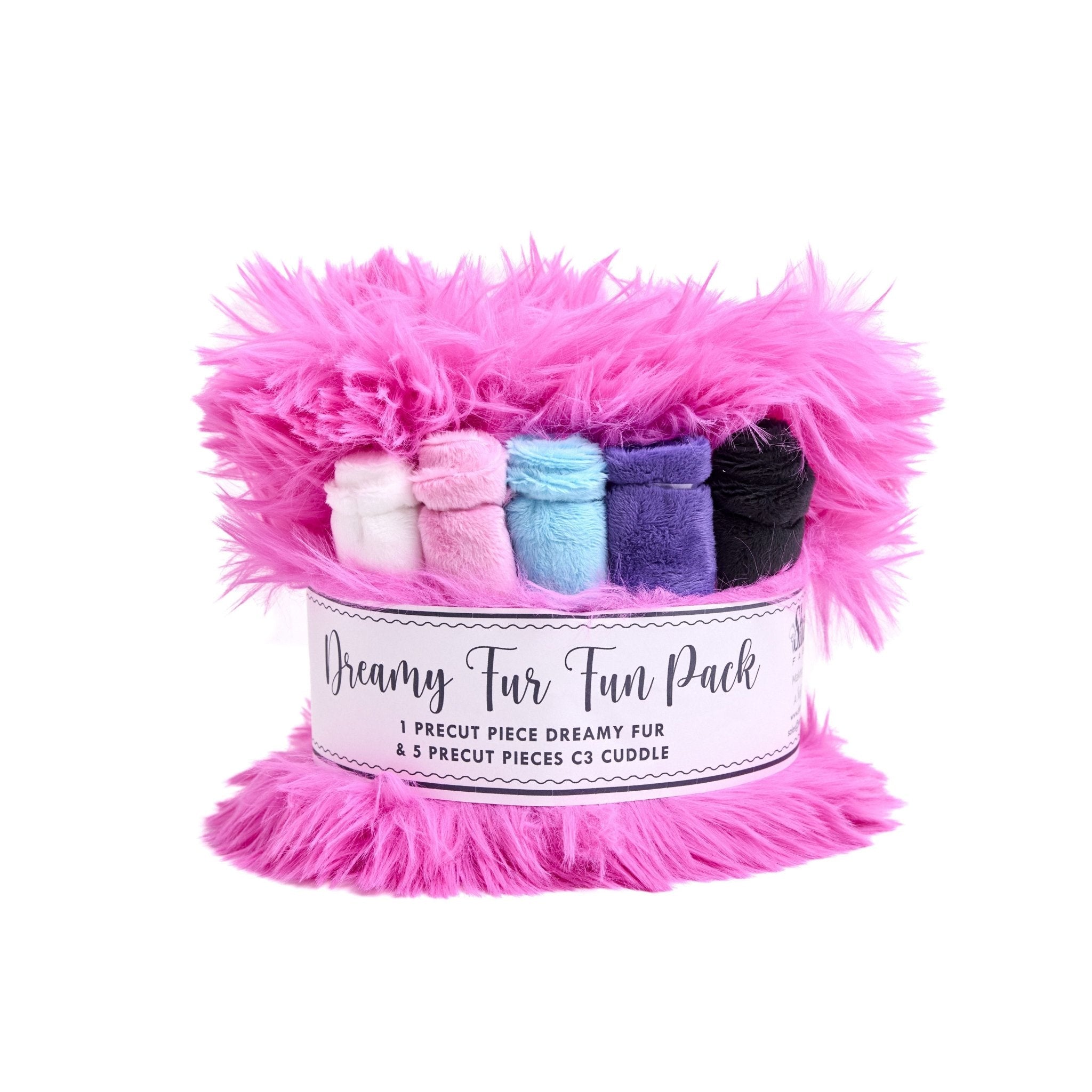 Shannon Fabrics Luxe Dreamy Fur Fun Pack Fuchsia Minky Fabric - On Pins & Needles Quilting Co.