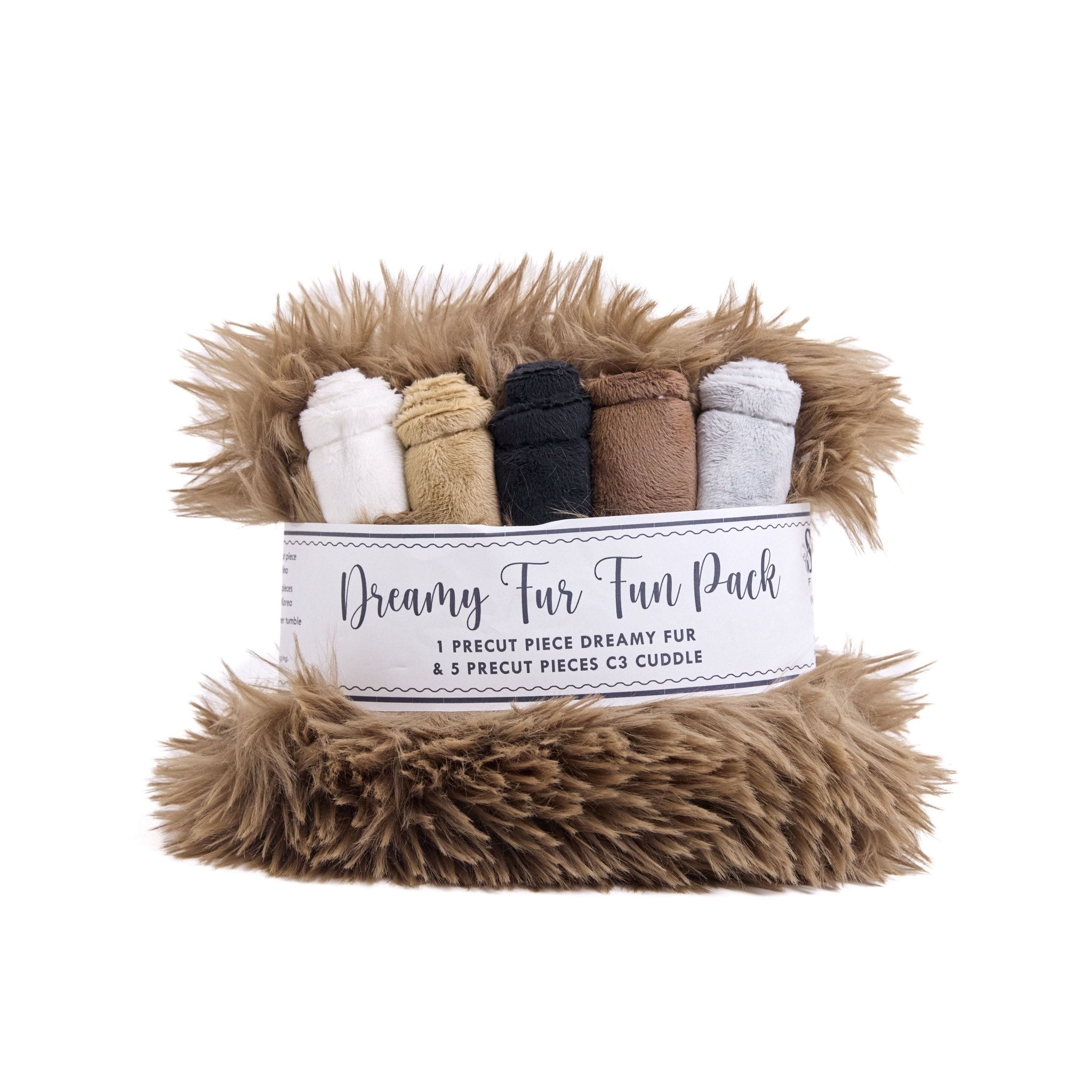 Shannon Fabrics Luxe Dreamy Fur Fun Pack Truffle Minky Fabric - On Pins & Needles Quilting Co.