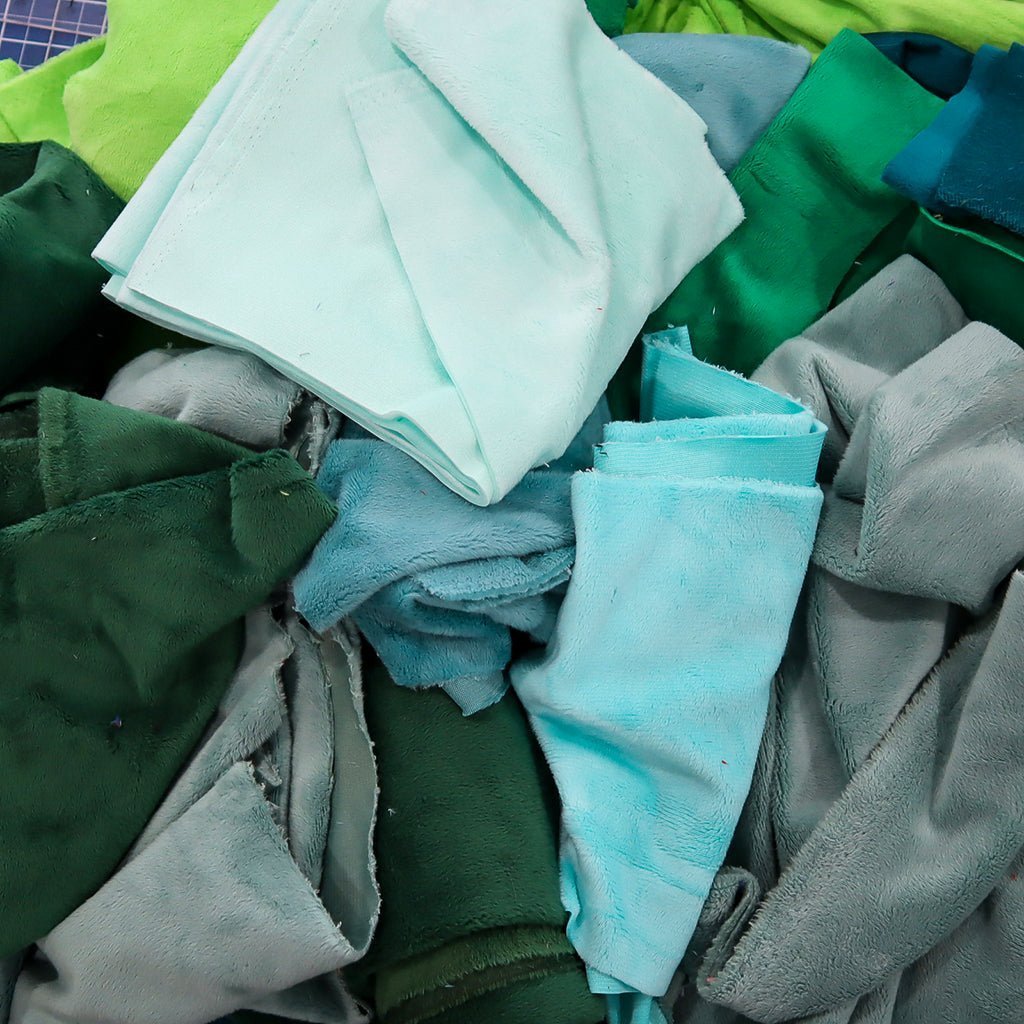 Shannon Fabrics Solid Cuddle Minky Fabric 1 Pound Scrap Bag