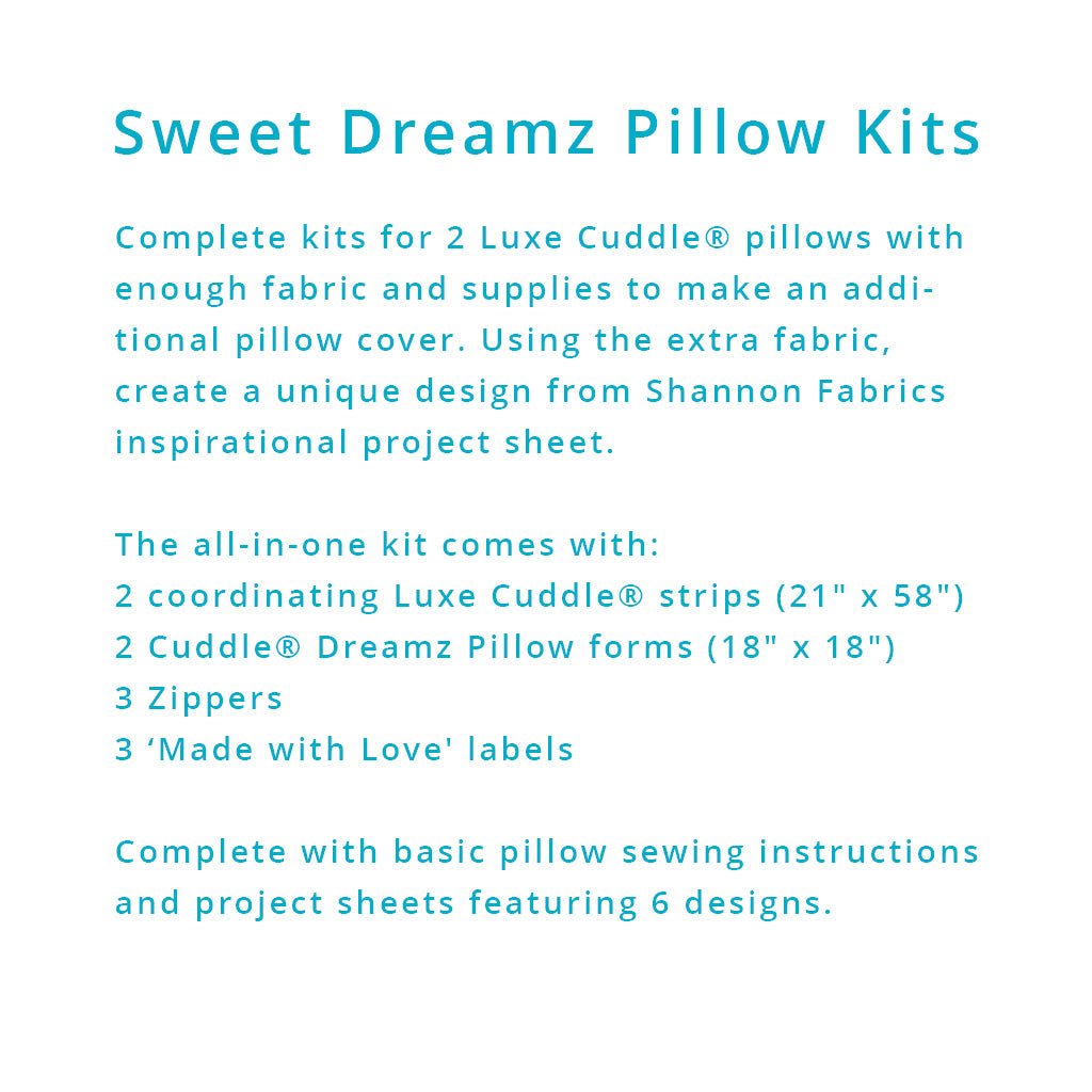 Shannon Fabrics Sweet Dreamz Pillow Kit Oceana Dark Sea - On Pins & Needles Quilting Co.