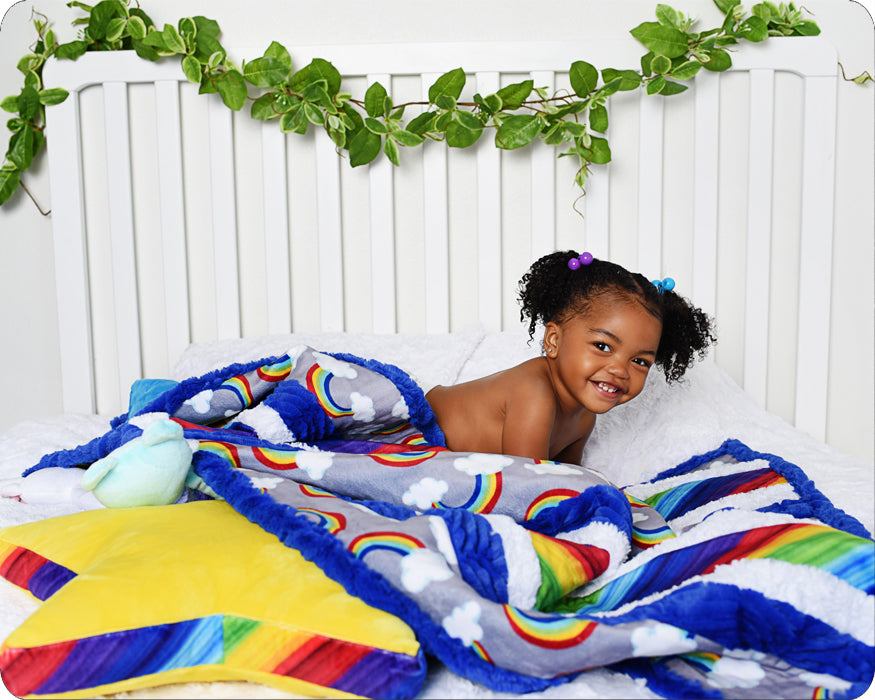 Shannon Fabrics Fabulous 5 Color Pop Cuddle Minky Blanket Kit 38"x58"