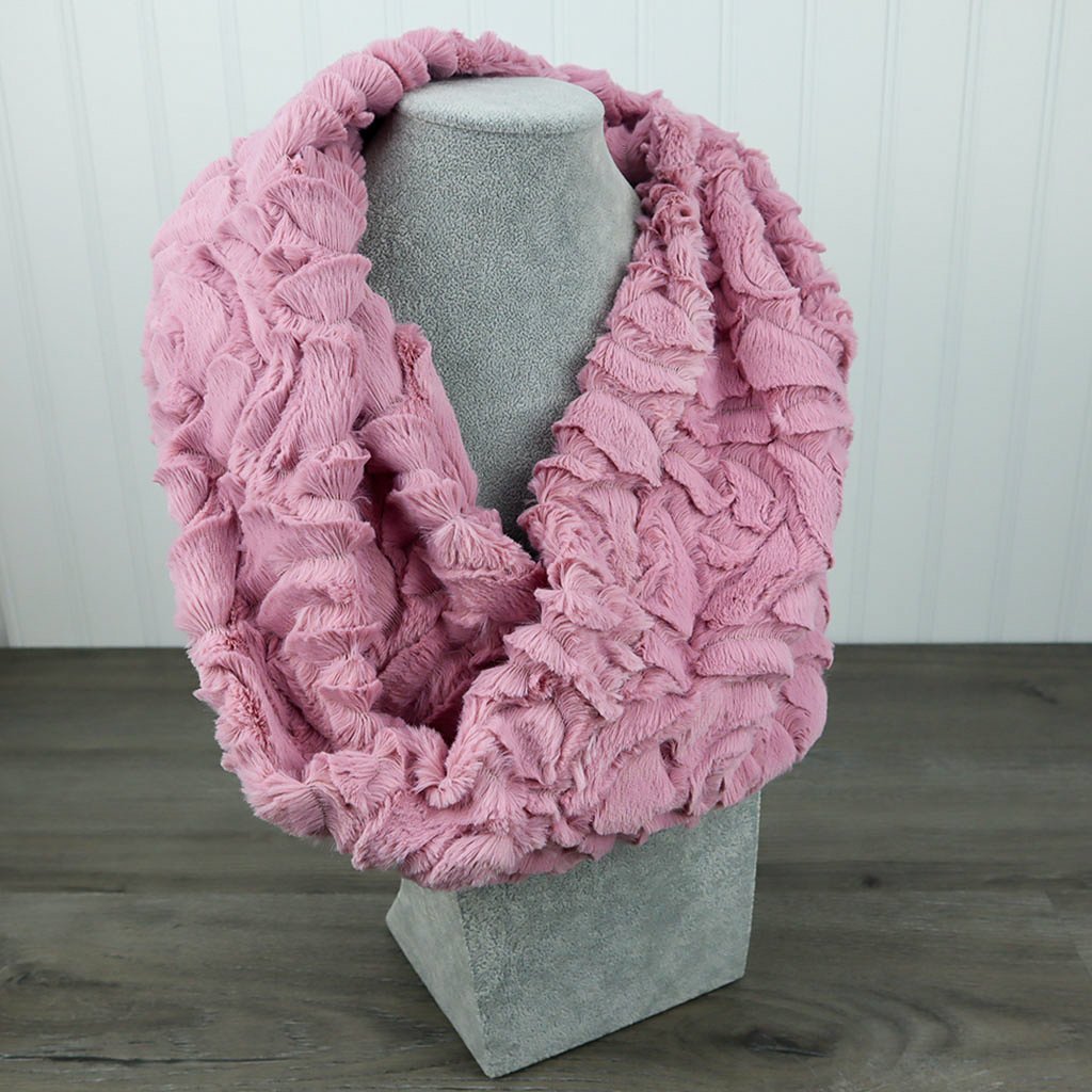 Demi Rose Woodrose Luxe Minky Infinity Scarf - On Pins & Needles Quilting Co.