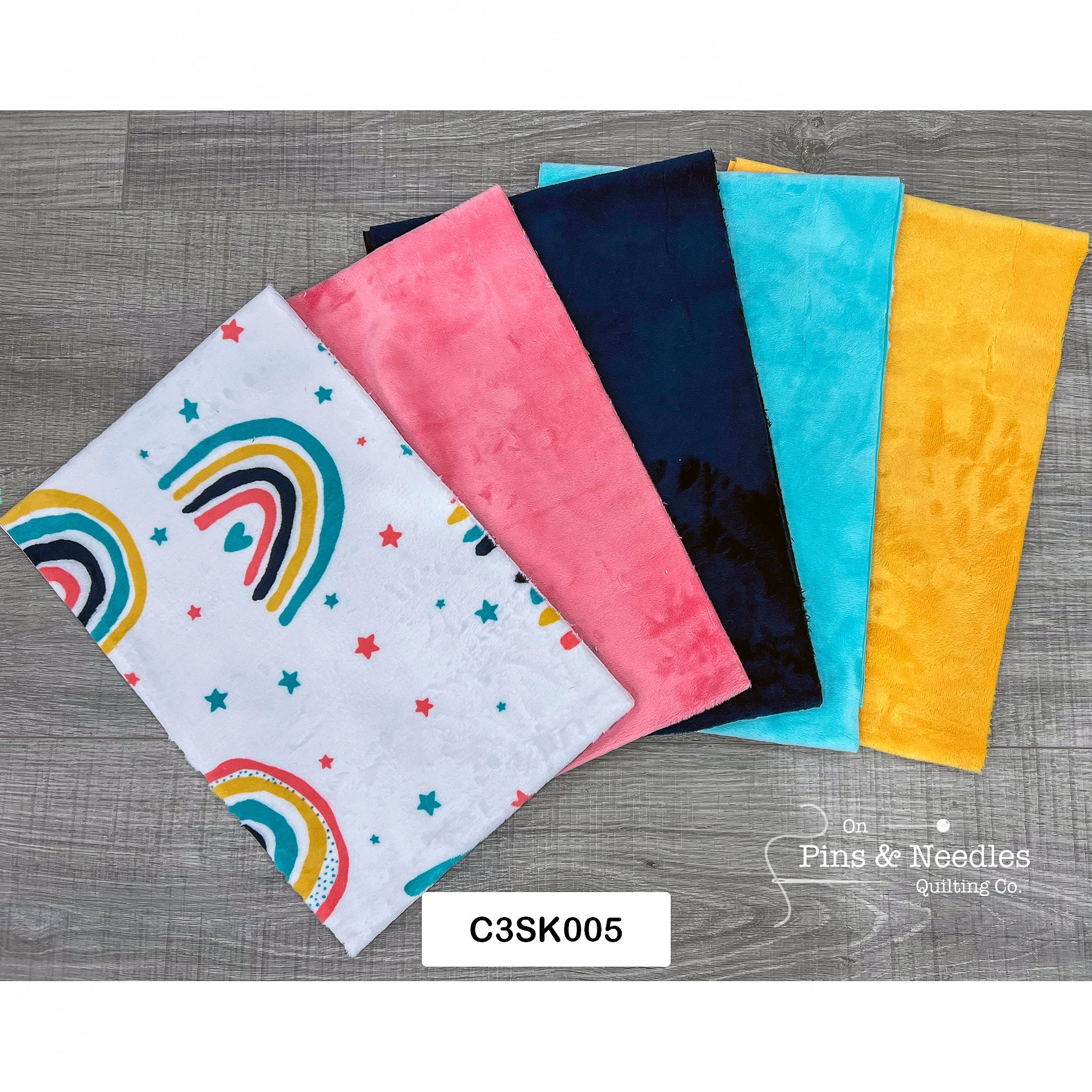 Limited Bundles 5 Pack of 10" x 60" Cuddle Strips - Shannon Fabrics - On Pins & Needles Quilting Co.
