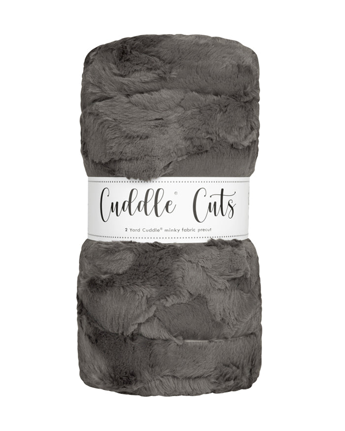 Shannon Fabrics 2 Yard Luxe Cuddle Cut Hide Charcoal Minky Fabric (60"x72") - On Pins & Needles Quilting Co.
