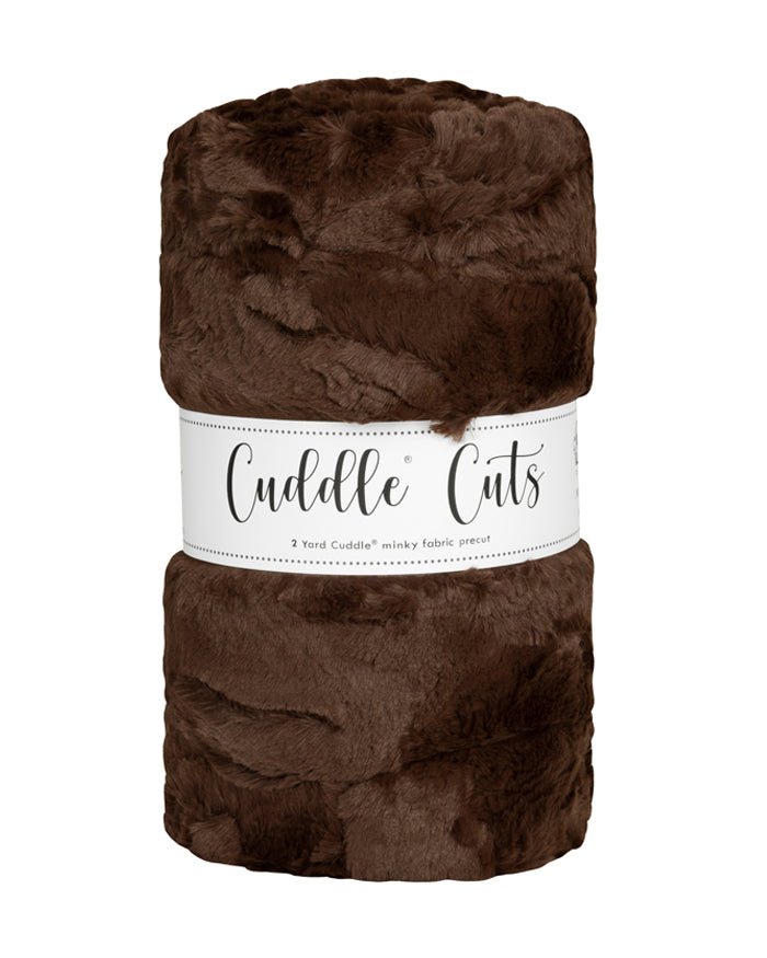 Shannon Fabrics 2 Yard Luxe Cuddle Cut Hide Chocolate Minky Fabric (60"x72") - On Pins & Needles Quilting Co.