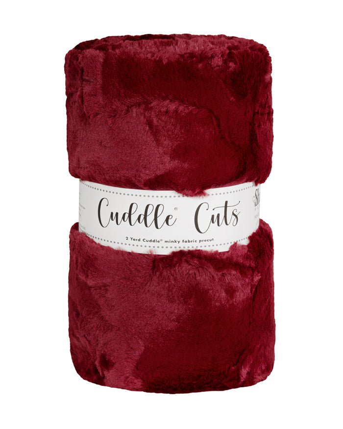 Shannon Fabrics 2 Yard Luxe Cuddle Cut Hide Merlot Minky Fabric (60"x72") - On Pins & Needles Quilting Co.