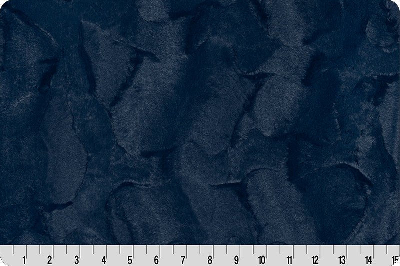 Shannon Fabrics 2 Yard Luxe Cuddle Cut Hide Navy Minky Fabric (60"x72") - On Pins & Needles Quilting Co.