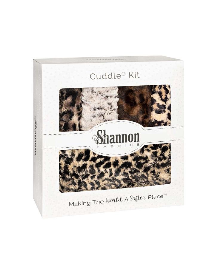 Shannon Fabrics Crazy 8 Hear Me Roar Java Cuddle Minky Blanket Kit 58"x68" - On Pins & Needles Quilting Co.