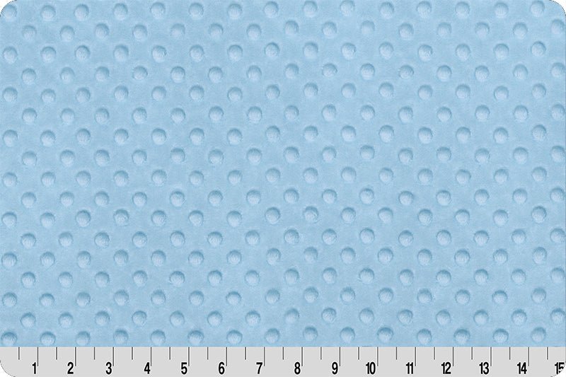 Shannon Fabrics Cuddle Dimple Baby Blue Minky Fabric - On Pins & Needles Quilting Co.