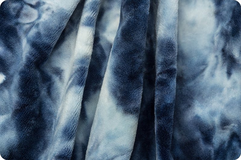 Shannon Fabrics Cuddle Tie Dye Navy Minky Fabric (PRICE PER 1/2 YARD) - On Pins & Needles Quilting Co.