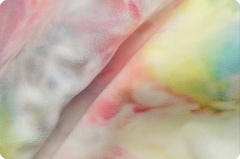 Shannon Fabrics Cuddle Tie Dye Pastel Minky Fabric (PRICE PER 1/2 YARD) - On Pins & Needles Quilting Co.