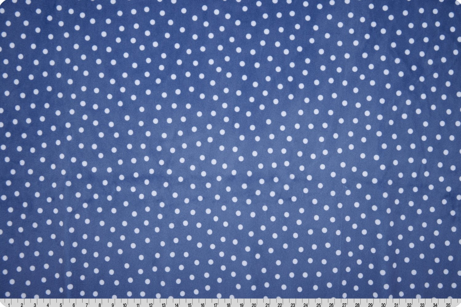 Shannon Fabrics Digital Cuddle Dot Jeans Minky Fabric - On Pins & Needles Quilting Co.