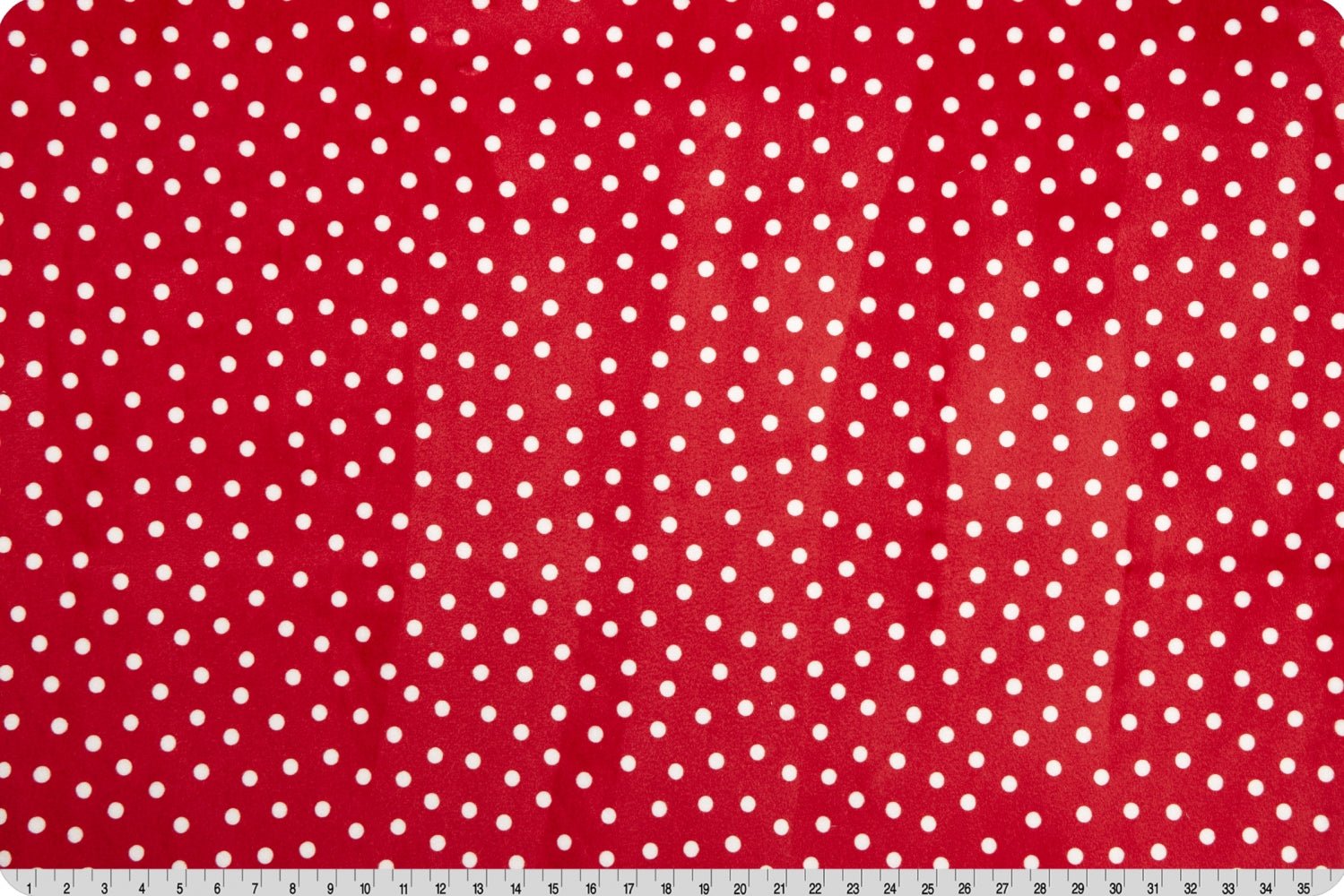 Shannon Fabrics Digital Cuddle Dot Scarlet Minky Fabric - On Pins & Needles Quilting Co.