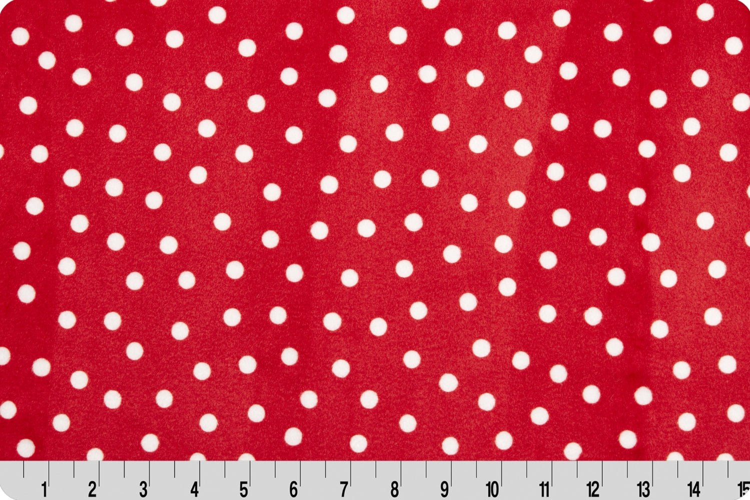 Shannon Fabrics Digital Cuddle Dot Scarlet Minky Fabric - On Pins & Needles Quilting Co.