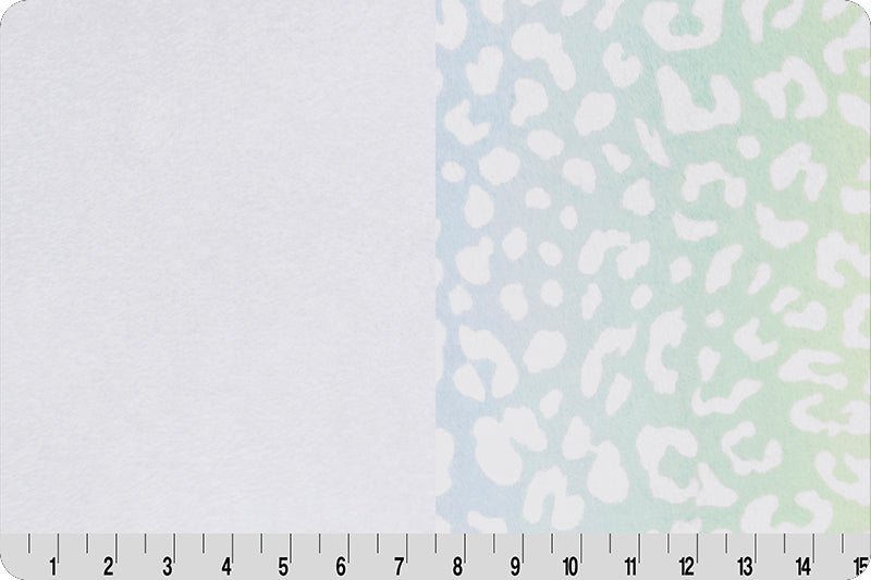 Shannon Fabrics Double-Sided Leopard Rainbow Cuddle Pastel Minky Fabric - On Pins & Needles Quilting Co.