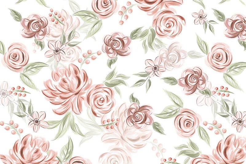 Shannon Fabrics Double-Sided Sweet Flowers Cloud Cuddle Rose Minky Fabric - On Pins & Needles Quilting Co.
