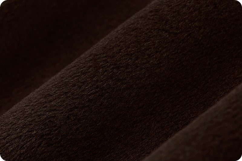 Shannon Fabrics Extra Wide 90" Solid Cuddle 3 Chocolate Minky Fabric (PRICE PER 1/2 YARD) - On Pins & Needles Quilting Co.