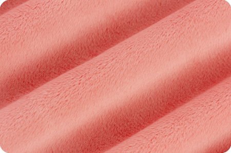 Shannon Fabrics Extra Wide 90" Solid Cuddle 3 Coral Minky Fabric (PRICE PER 1/2 YARD) - On Pins & Needles Quilting Co.