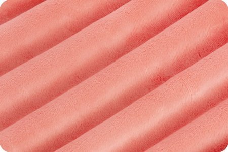 Shannon Fabrics Extra Wide 90" Solid Cuddle 3 Coral Minky Fabric (PRICE PER 1/2 YARD) - On Pins & Needles Quilting Co.