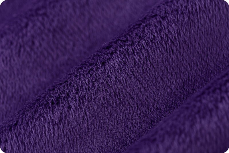 Shannon Fabrics Extra Wide 90" Solid Cuddle 3 Eggplant Minky Fabric (PRICE PER 1/2 YARD) - On Pins & Needles Quilting Co.