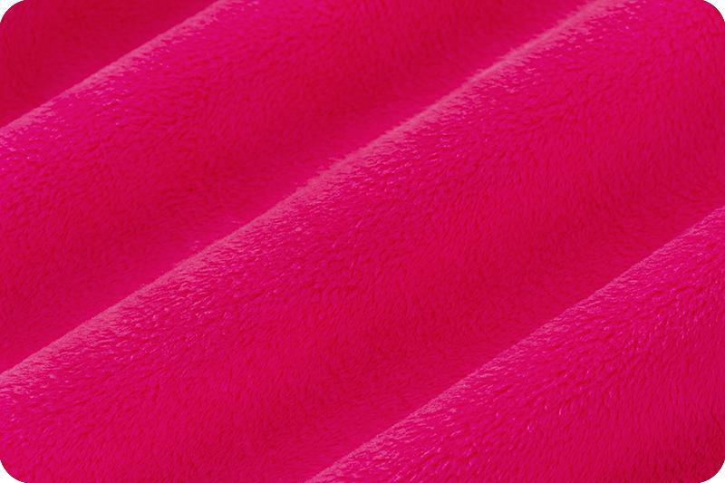 Shannon Fabrics Extra Wide 90" Solid Cuddle 3 Fuchsia Minky Fabric (PRICE PER 1/2 YARD) - On Pins & Needles Quilting Co.