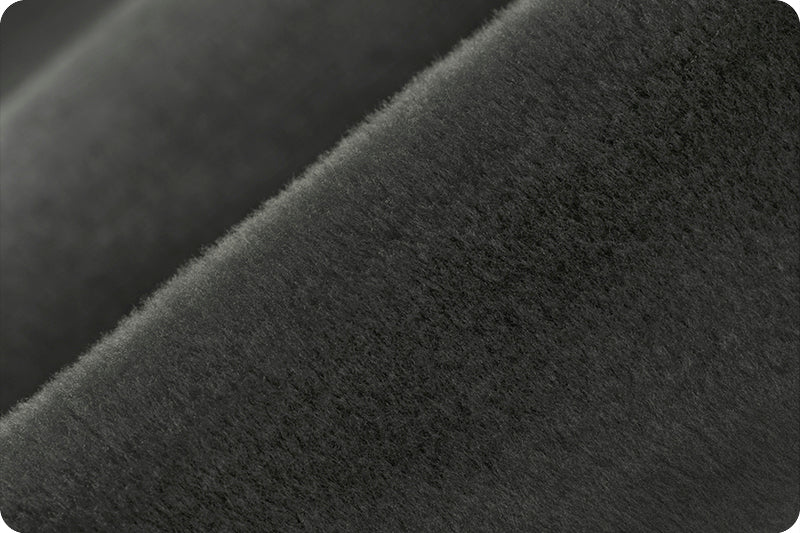 Shannon Fabrics Extra Wide 90" Solid Cuddle 3 Gunmetal Minky Fabric - On Pins & Needles Quilting Co.