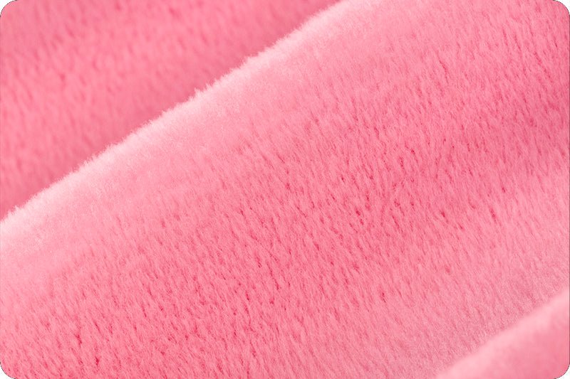 3D Minky fabric, baby pink color, very soft, from 50cm/80cm.