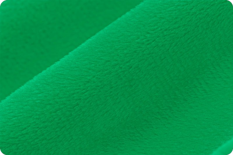 Shannon Fabrics Extra Wide 90" Solid Cuddle 3 Kelly Green Minky Fabric (PRICE PER 1/2 YARD) - On Pins & Needles Quilting Co.