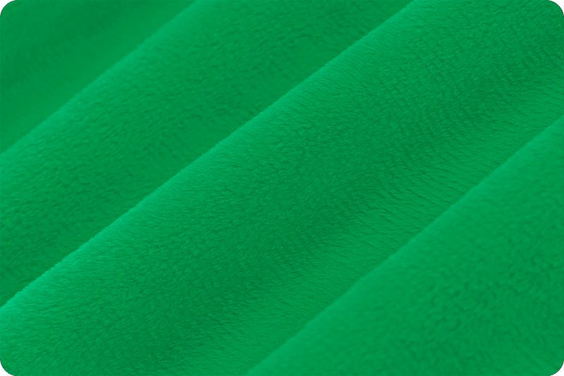 Shannon Fabrics Extra Wide 90" Solid Cuddle 3 Kelly Green Minky Fabric (PRICE PER 1/2 YARD) - On Pins & Needles Quilting Co.