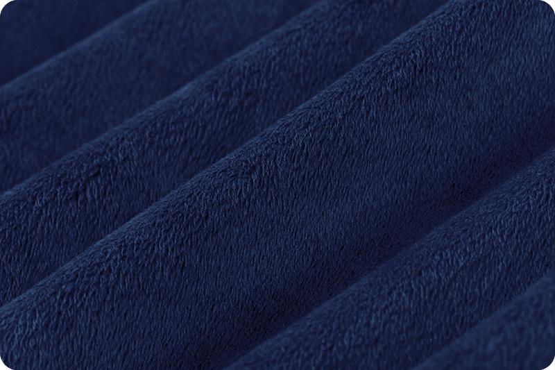 Shannon Fabrics Extra Wide 90" Solid Cuddle 3 Midnight Blue Minky Fabric (PRICE PER 1/2 YARD) - On Pins & Needles Quilting Co.