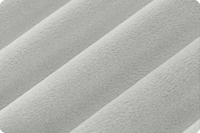 Shannon Fabrics Extra Wide 90" Solid Cuddle 3 Silver Minky Fabric (PRICE PER 1/2 YARD) - On Pins & Needles Quilting Co.
